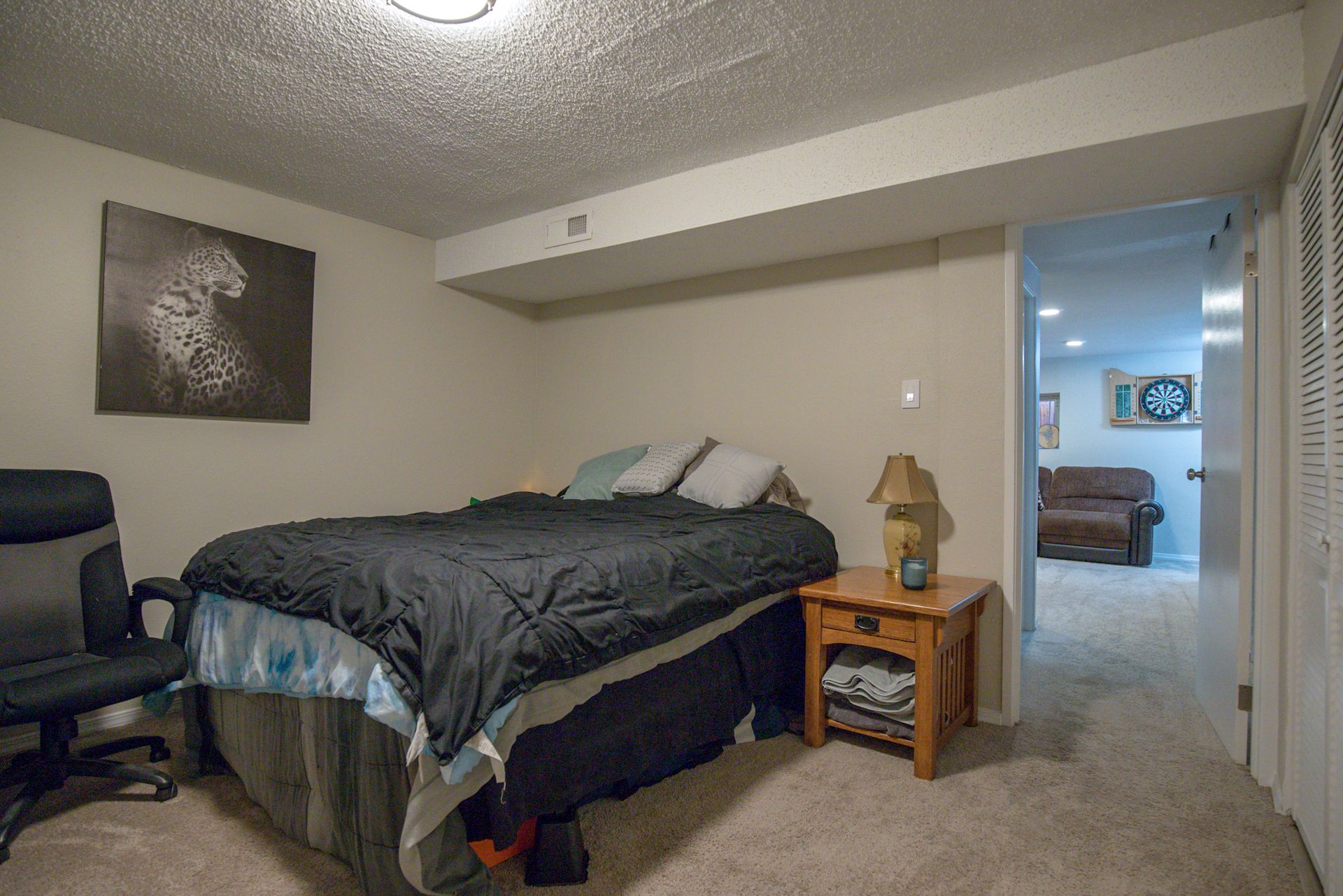 Real Estate Photography Basement Bedroom